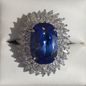Tanzanite diamond ring/pendant unworn